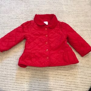 Gymboree quilted Peplum Snap Jacket